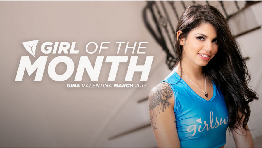 Gina Valentina Named Girlsway Girl of the Month for March