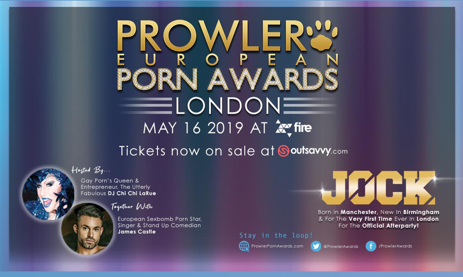 Prowler European Porn Awards To Be Held May 16 in London