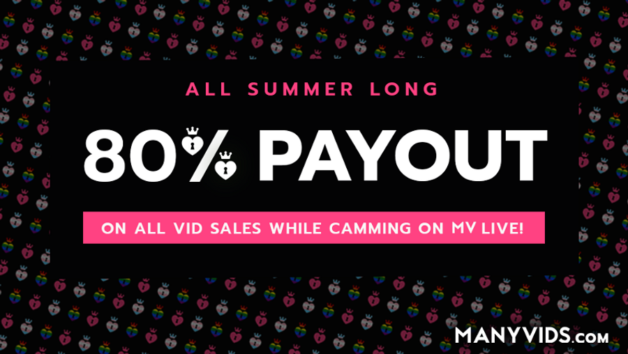 ManyVids Increases Video Sales Payouts on MV Live