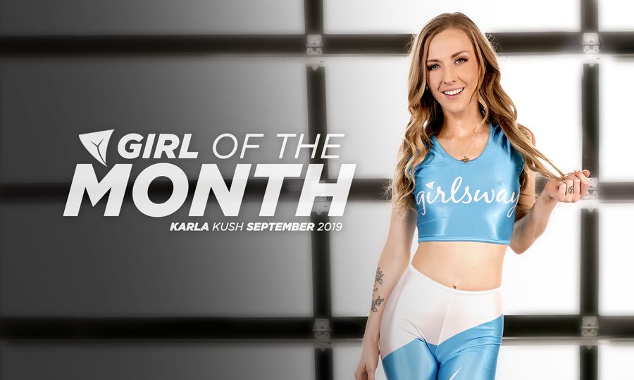 Karla Kush Named Girlsway's September Girl of the Month