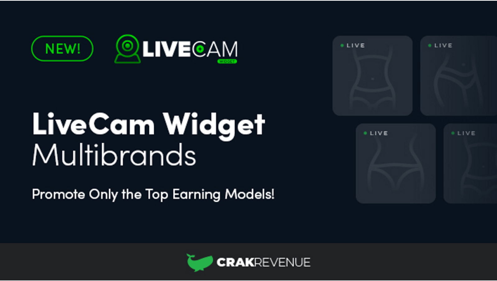 CrakRevenue Launches Live Cam Widget