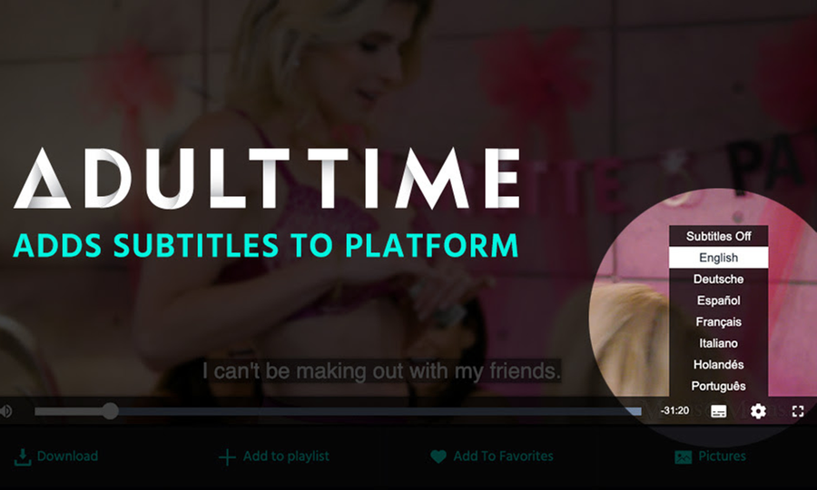 Adult Time Adds Closed-Captioning, Subtitles To Viewing Options