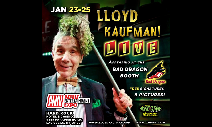 Lloyd Kaufman & The Troma Team Hit AEE Jan 24-25