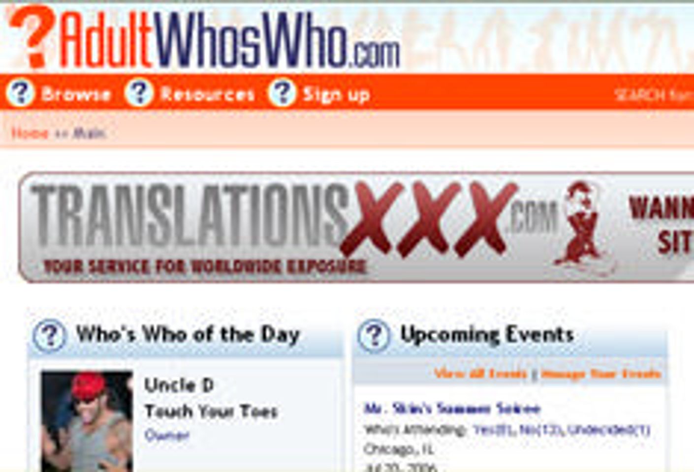 AdultWhosWho Launches Scheduling for Events