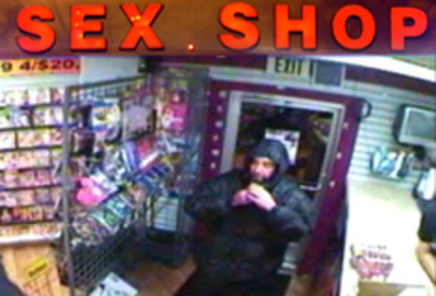 Man With Hatchet Robs Adult Novelty Store