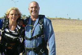 VCX President Skydives for Charity