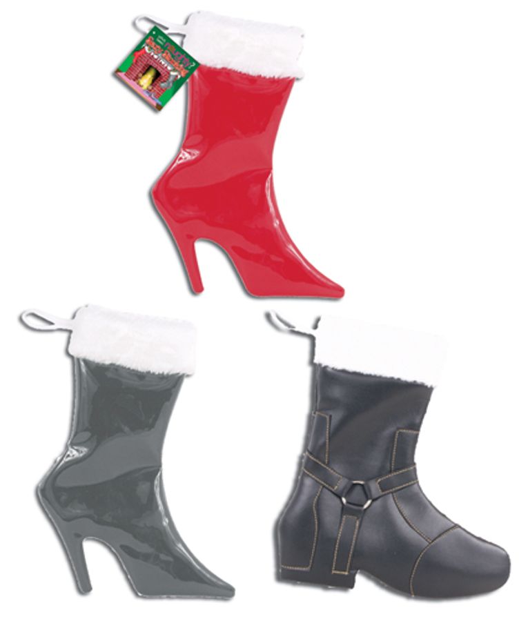 Leather Holiday Stockings