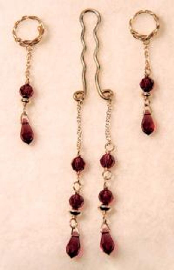 Amethyst Clit Caresser/Nipple Dangler Set