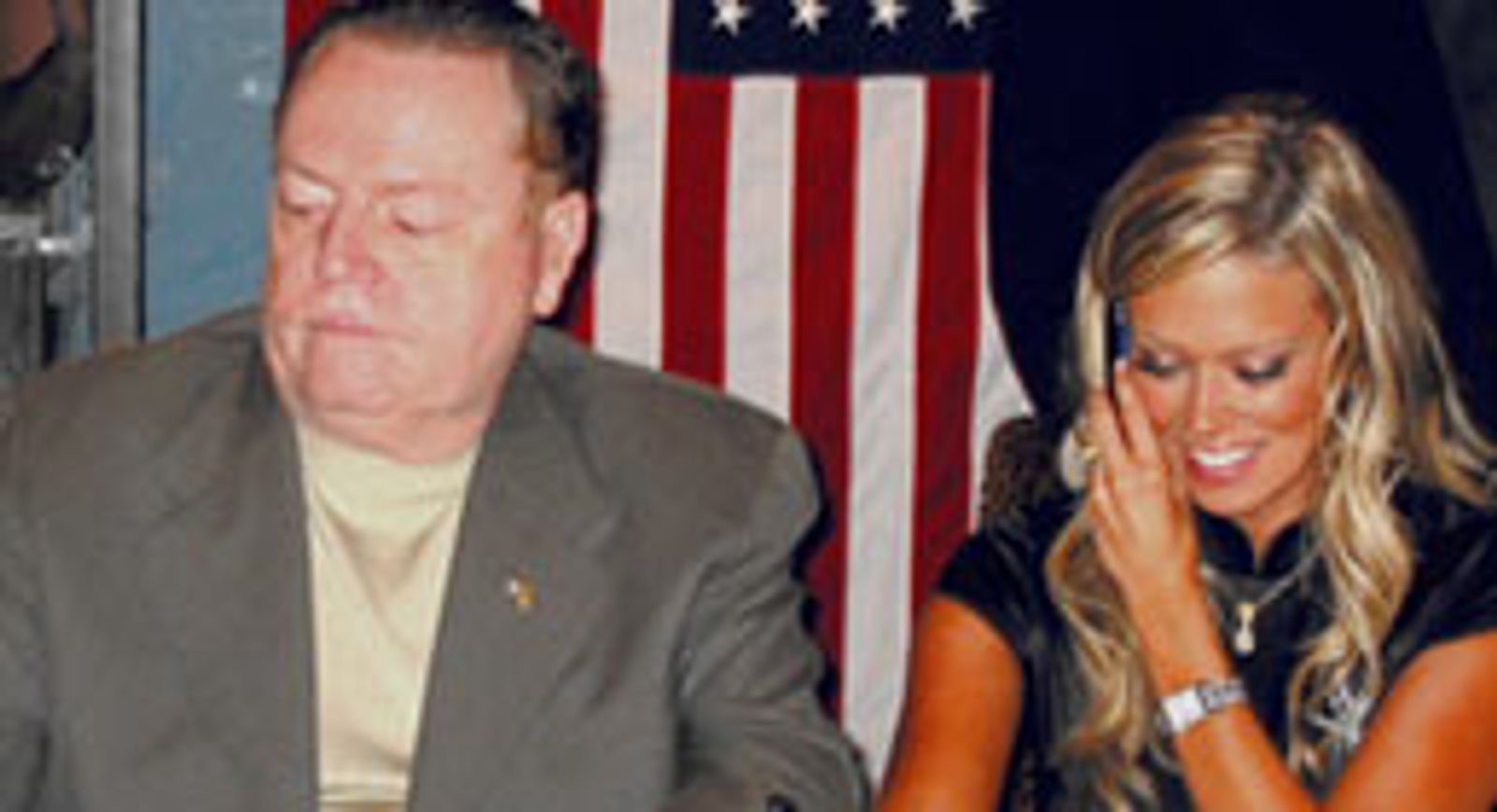 Larry Flynt and Jenna Jameson Launch Freedom Tour 2003