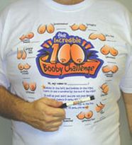 The Incredible 100 Booby Challenge T-Shirt and Pen