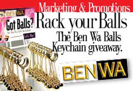 Ben Wa Gives Away Ben Wa Balls Key Chains To Promote Brand