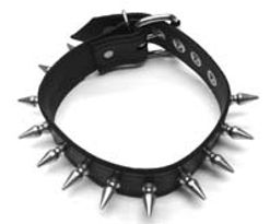 1" Spiked Collar
