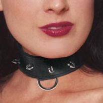 Spiked Leather Collar
