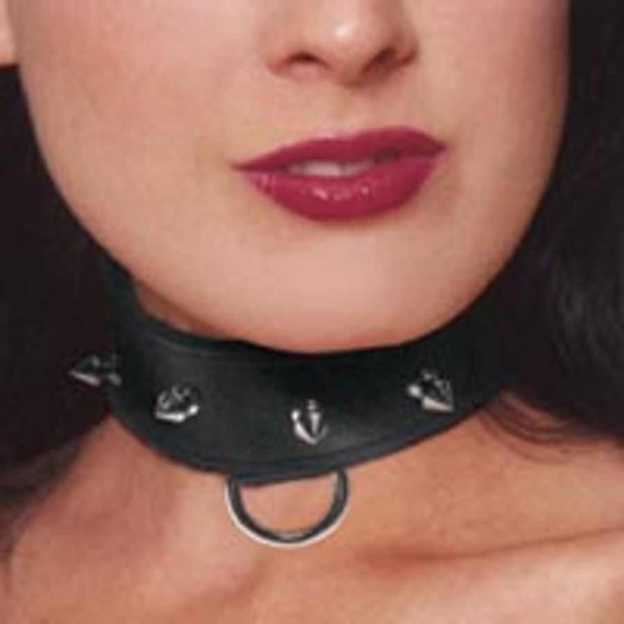 Spiked Leather Collar