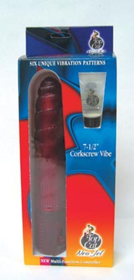 Top Cat Neo-Jel 7-1/2" Corkscrew Vibe