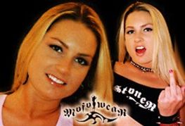 Flower Tucci Signed to Promote Mofo Wear