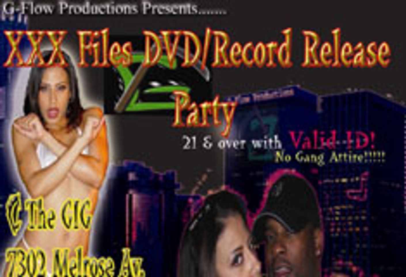 G-Flow Productions Simultaneous Release Party for Debut CD, Debut Adult Video