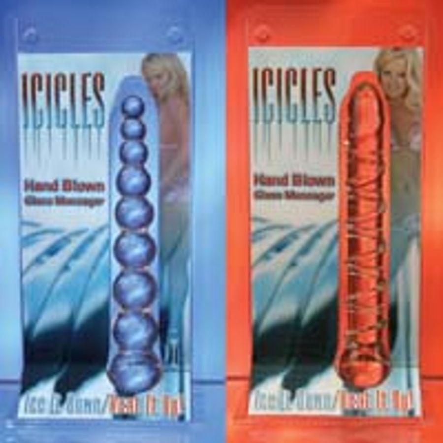 Icicles Hand Blown Glass Massagers