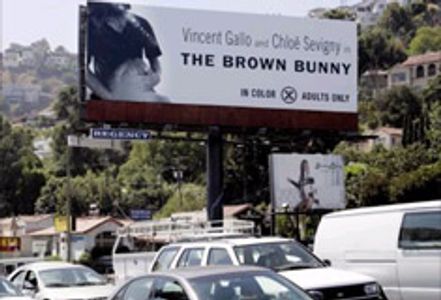 <i>Brown Bunny</i> Billboard Loses Erection