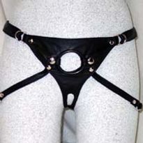 Leslie Crotchless Dildo Harness