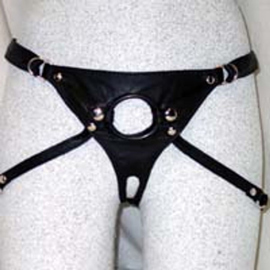 Leslie Crotchless Dildo Harness