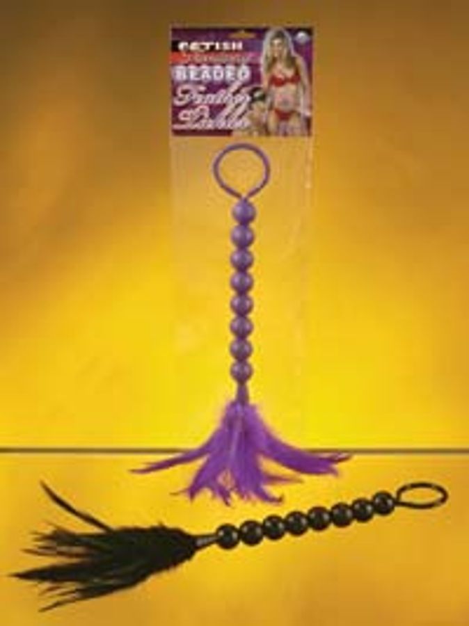 Fetish Fantasy Feathered Beaded Tickler