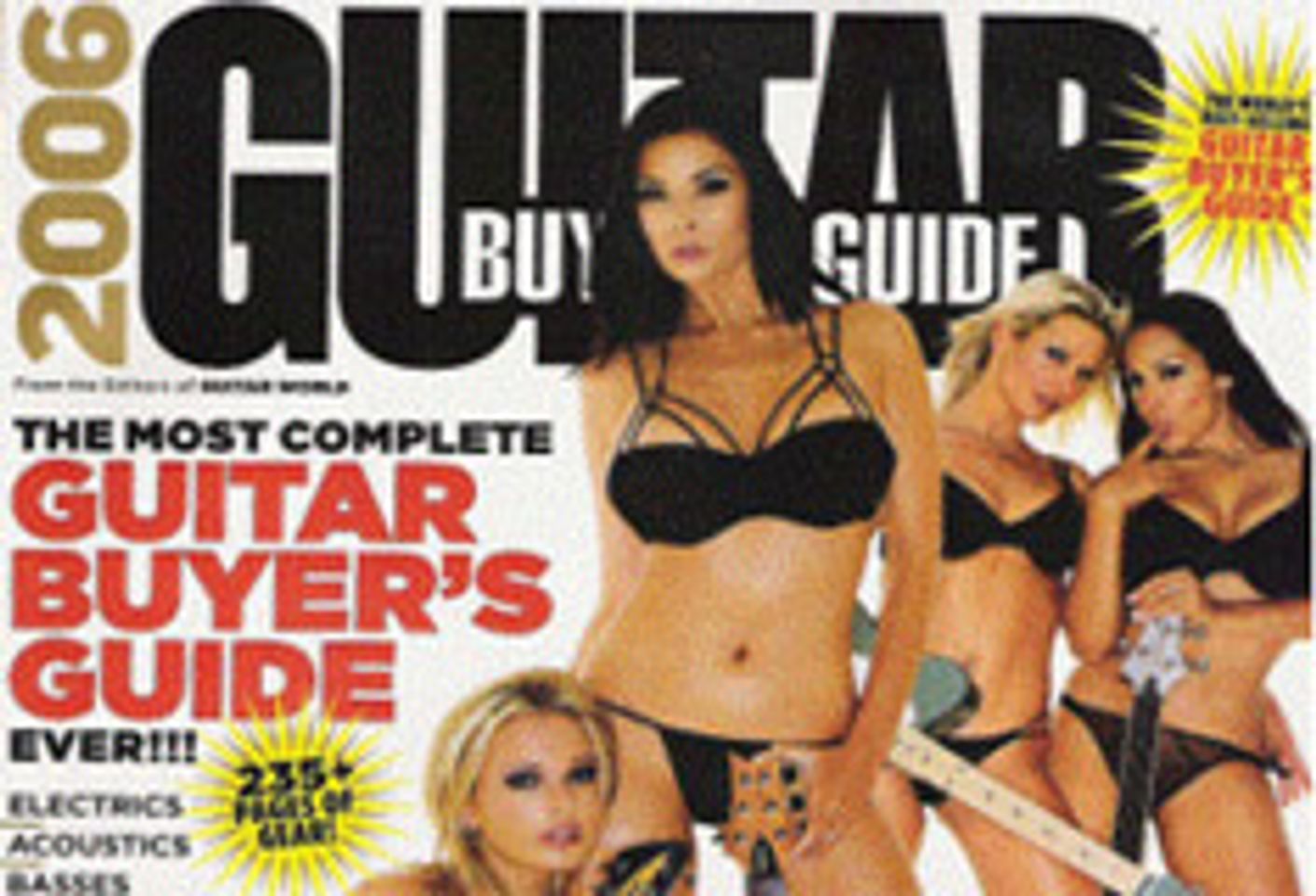 Vivid Girls Grace Cover of <i>Guitar Buyer's Guide</i>