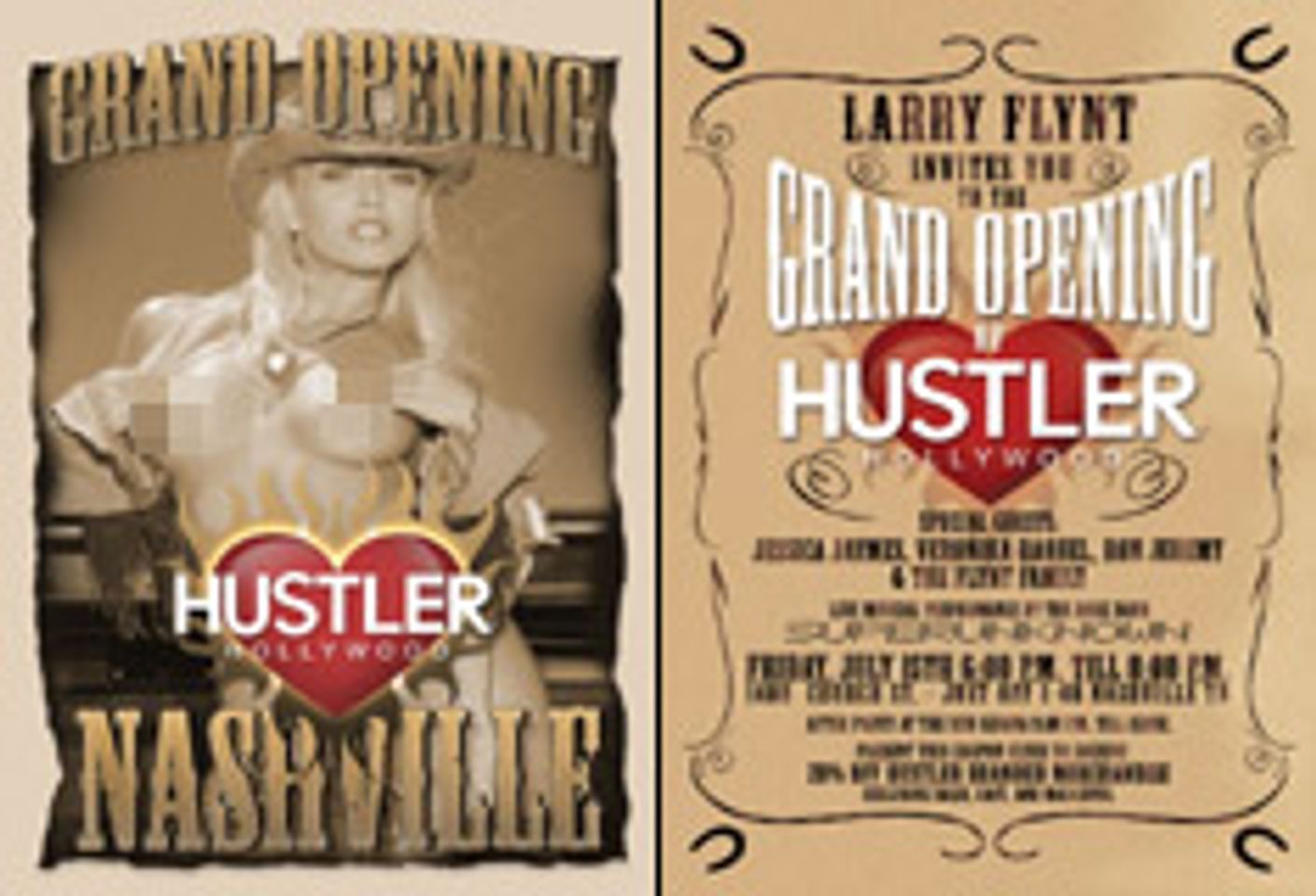 Hustler Hollywood Nashville to Hold Grand Opening