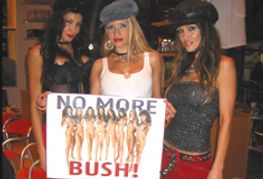No More Bush Campaign Launched at Hustler Hollywood