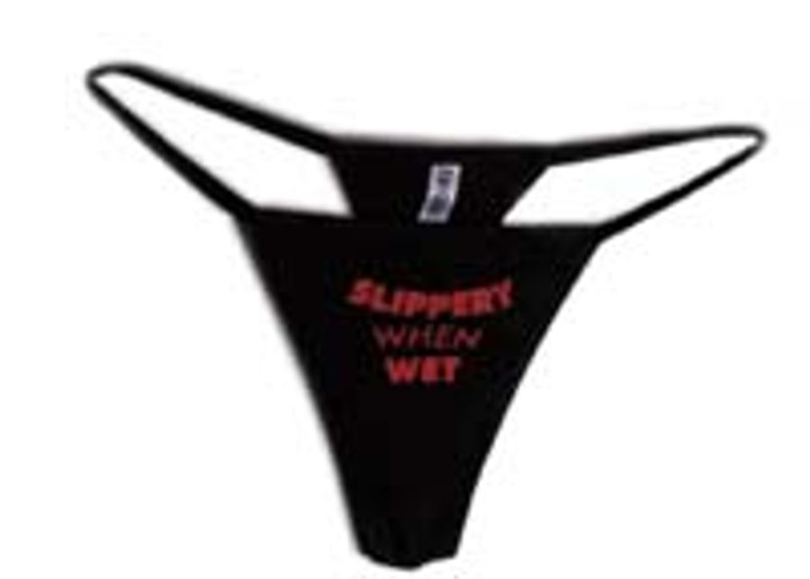 Slippery When Wet Thong