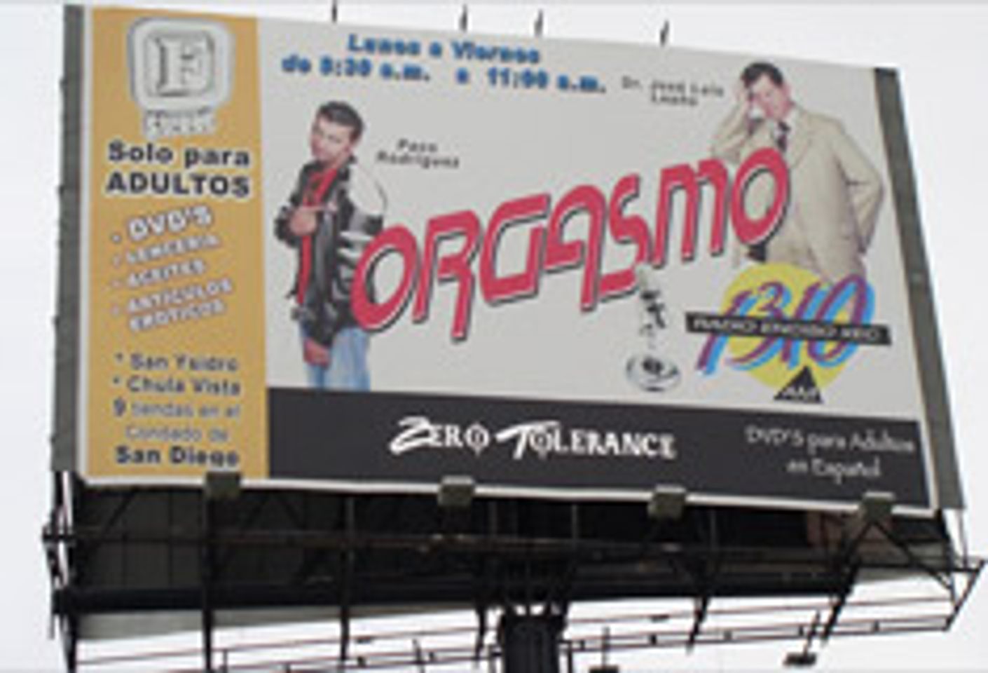 Zero Tolerance Lands Billboard at the Border