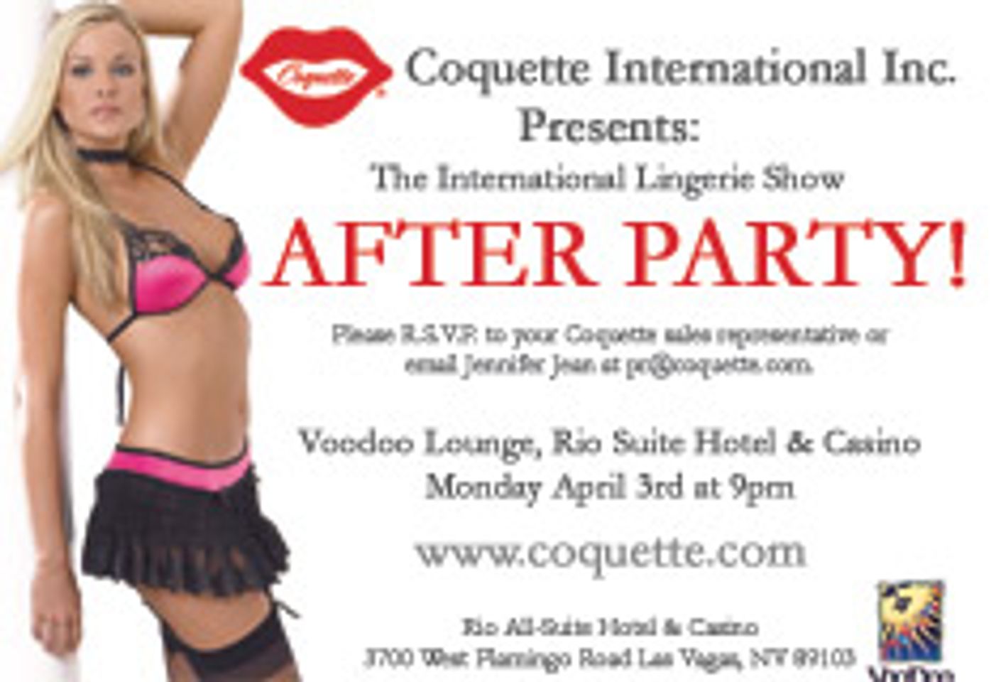 Coquette to Throw Party at International Lingerie Show