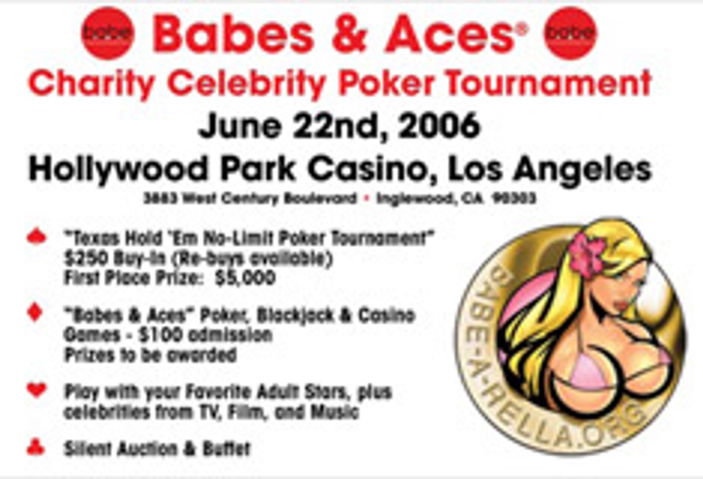 B.a.b.e and AVN to Hold Charity Poker Night