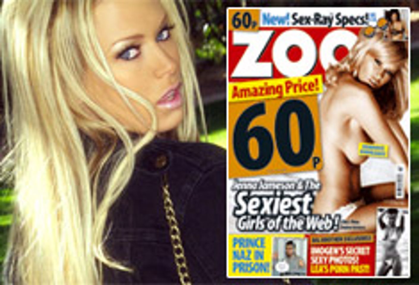 U.K.'s <i>ZOO</i> Names Jenna 'Most Popular Celebrity on 'Net'