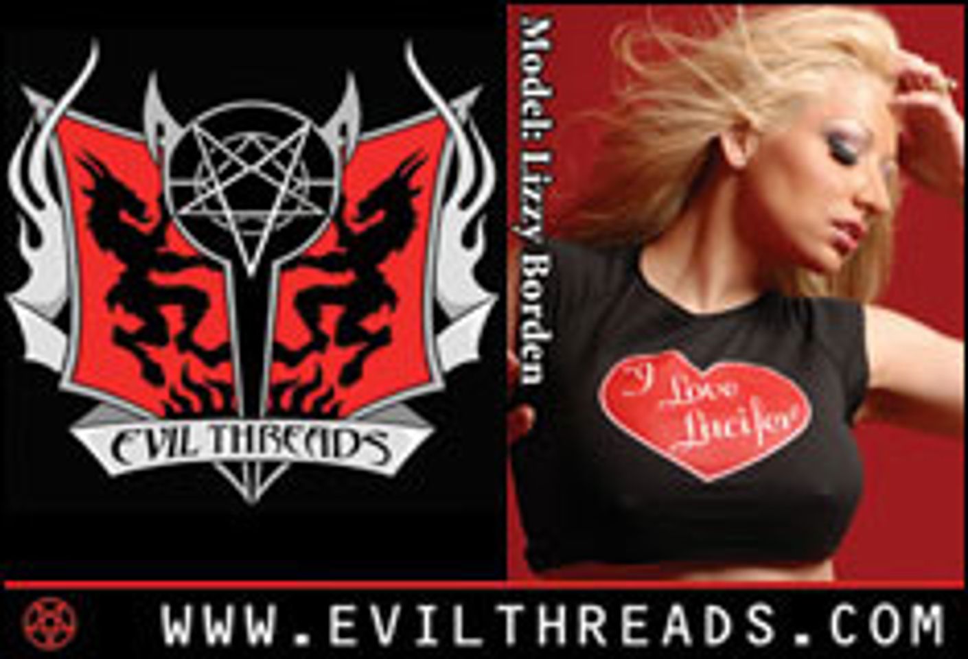 Lizzy Borden to Appear in Evil Threads Ads