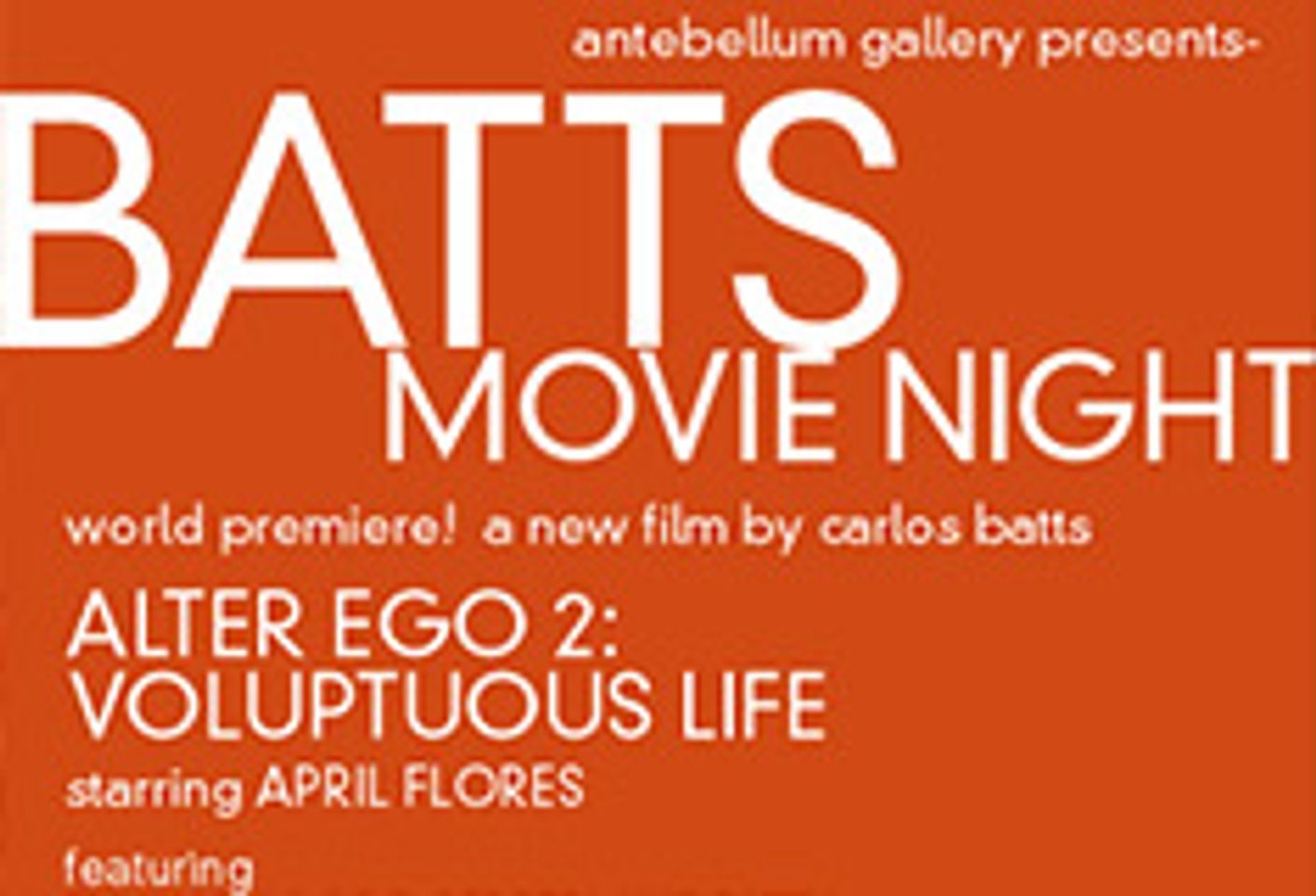 <i>Alter Ego 2</i> to Premiere at Batts Movie Night