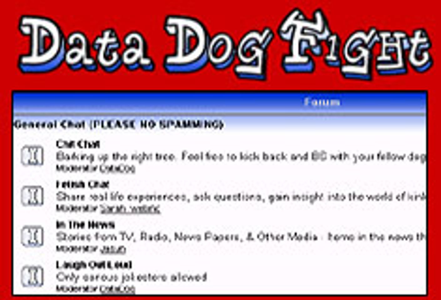 Who Let The Dog Out? DataDogFight.com Message Board Launches