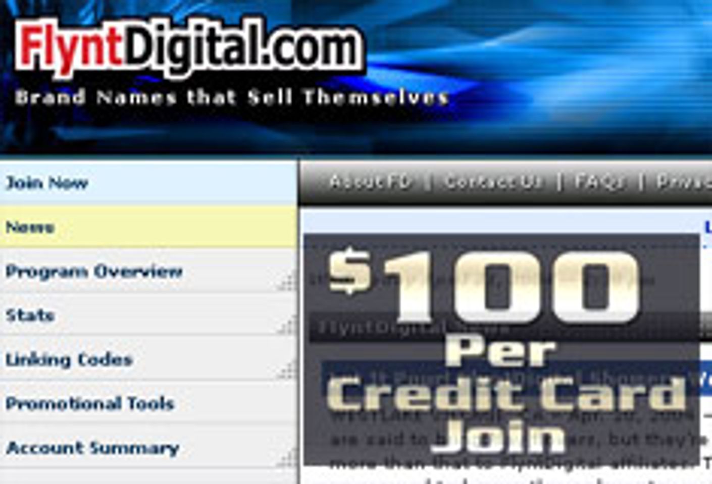FlyntDigital Rewards Webmasters With $100 Payouts