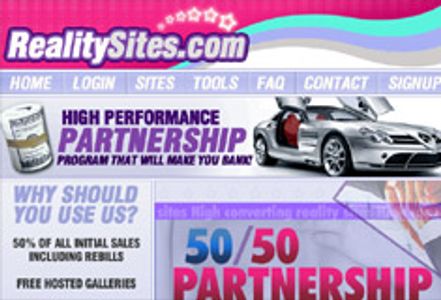 New Site, Partnership Program from RealitySites.com