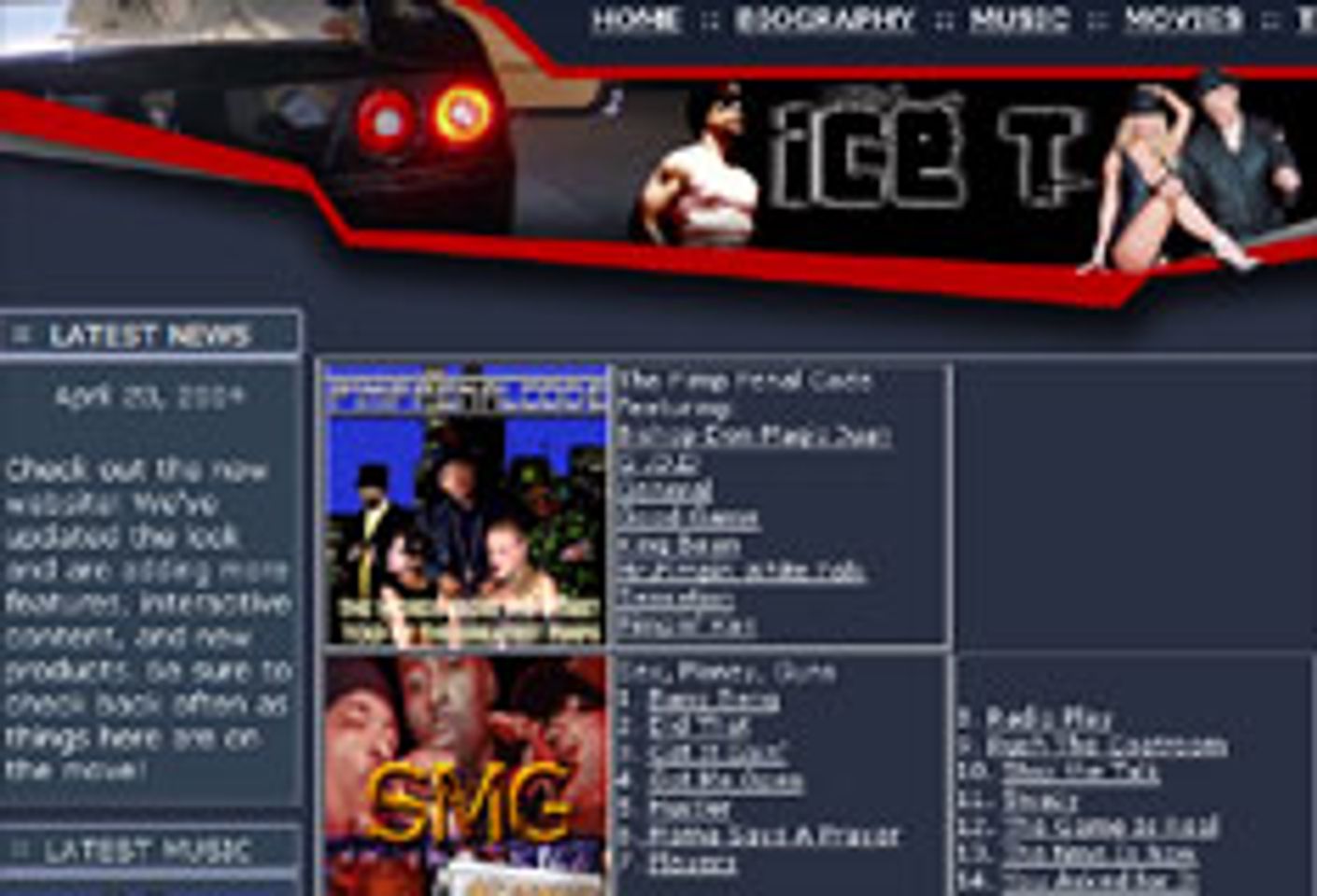 Ice-T Website Gets A Facelift