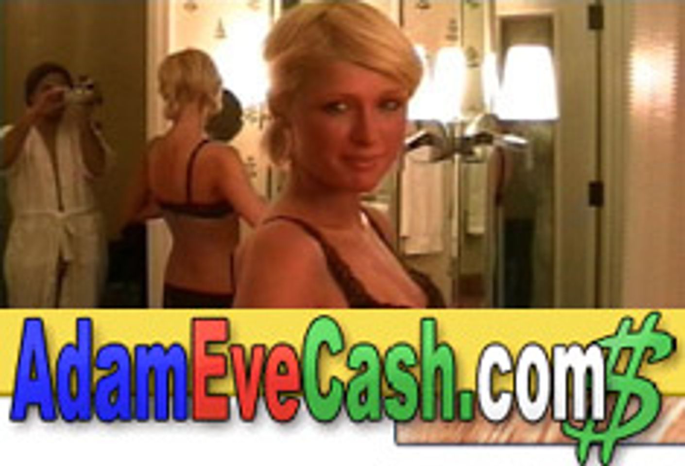 Paris Hilton Pays at AdamEveCash.com