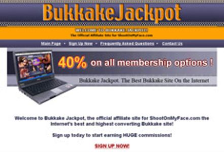 Bukkake Abound: Bukkake Jackpot and ShootOnMyFace.com