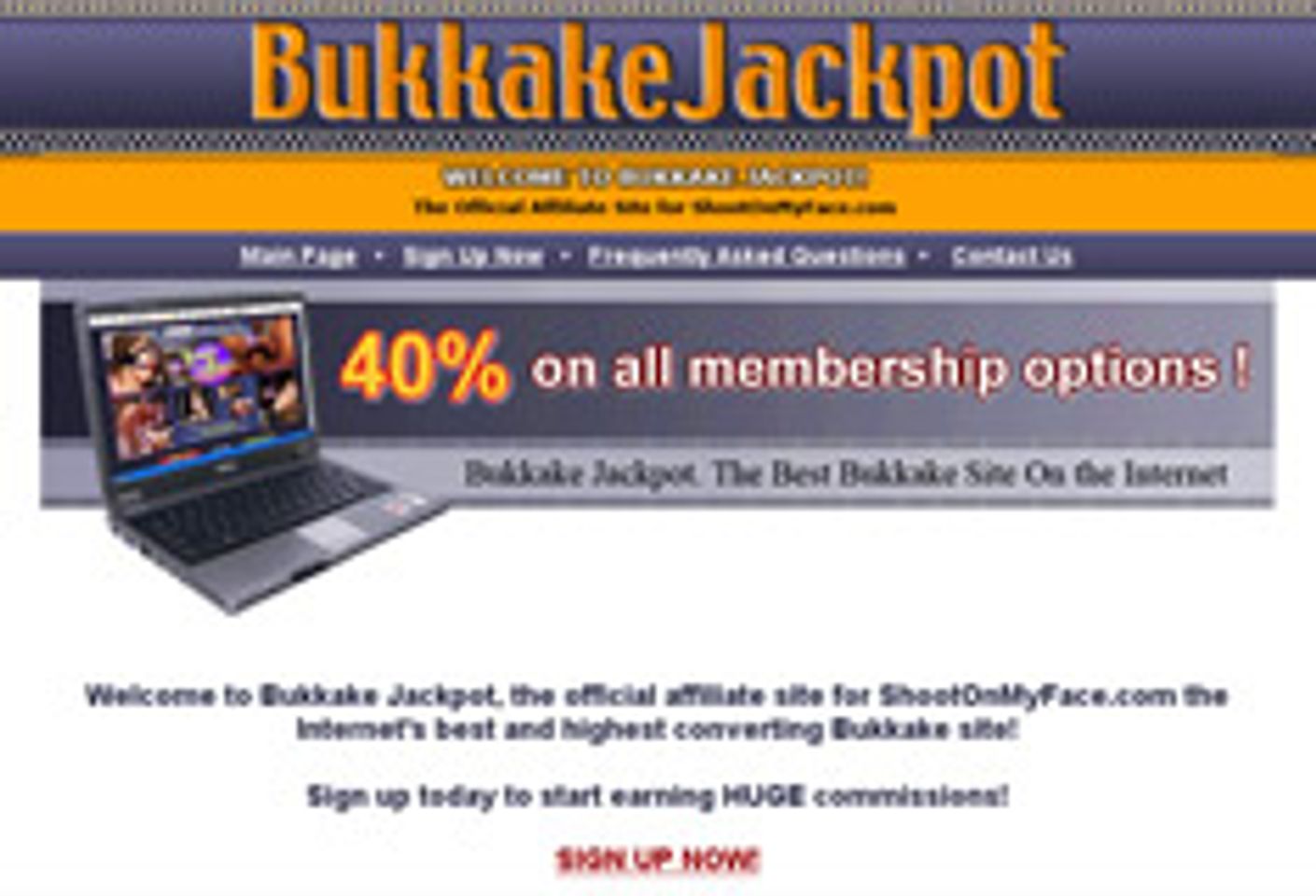 Bukkake Abound: Bukkake Jackpot and ShootOnMyFace.com