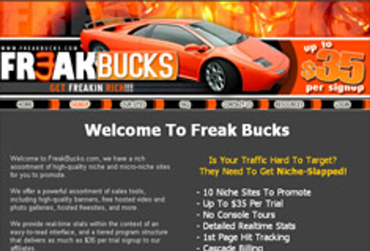 FreakBucks.com the Latest to Join the Niche Program Game