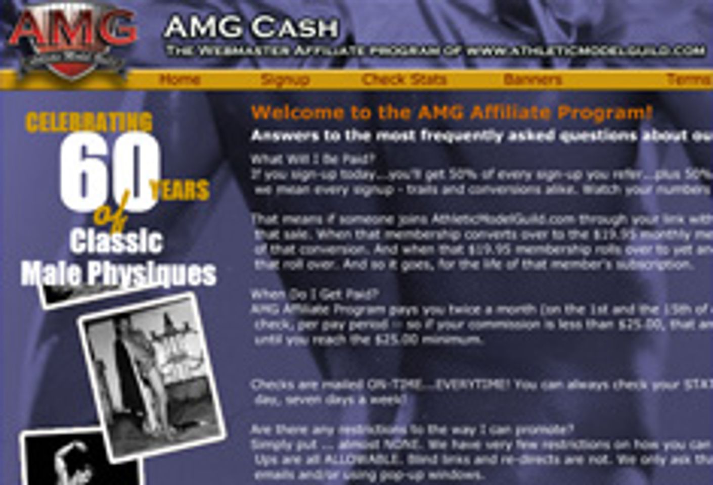 Athletic Model Guild Launches AMGCash.com