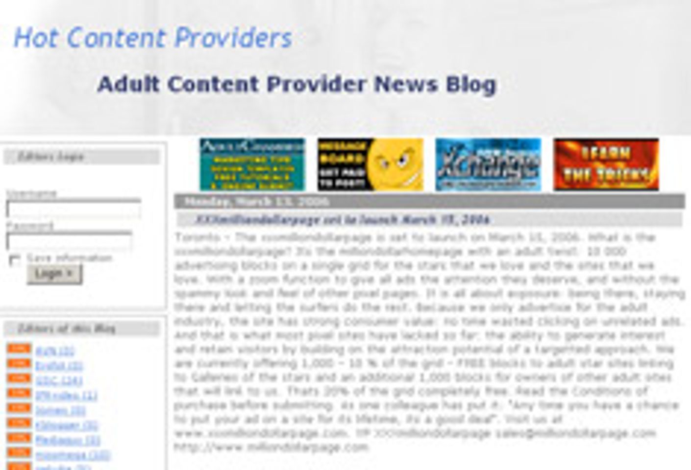 Hot Content Provider Bows