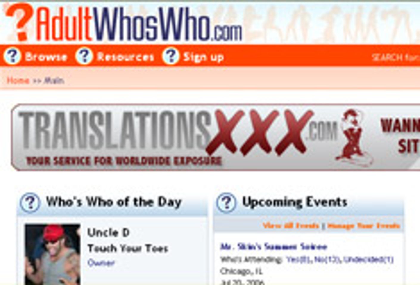 AdultWhosWho.com Signs on as Directory Sponsor for Qwebec-Expo