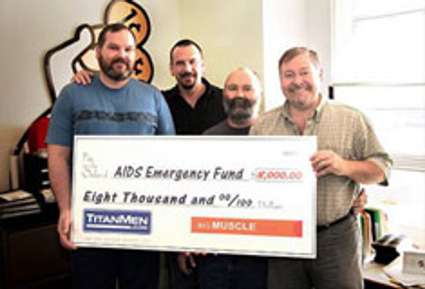 BigMuscle Launch Raises $8,000 for AIDS Emergency Fund