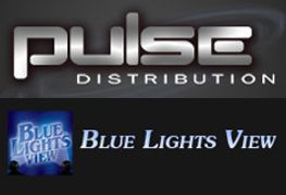 Blue Lights View Signs With Pulse