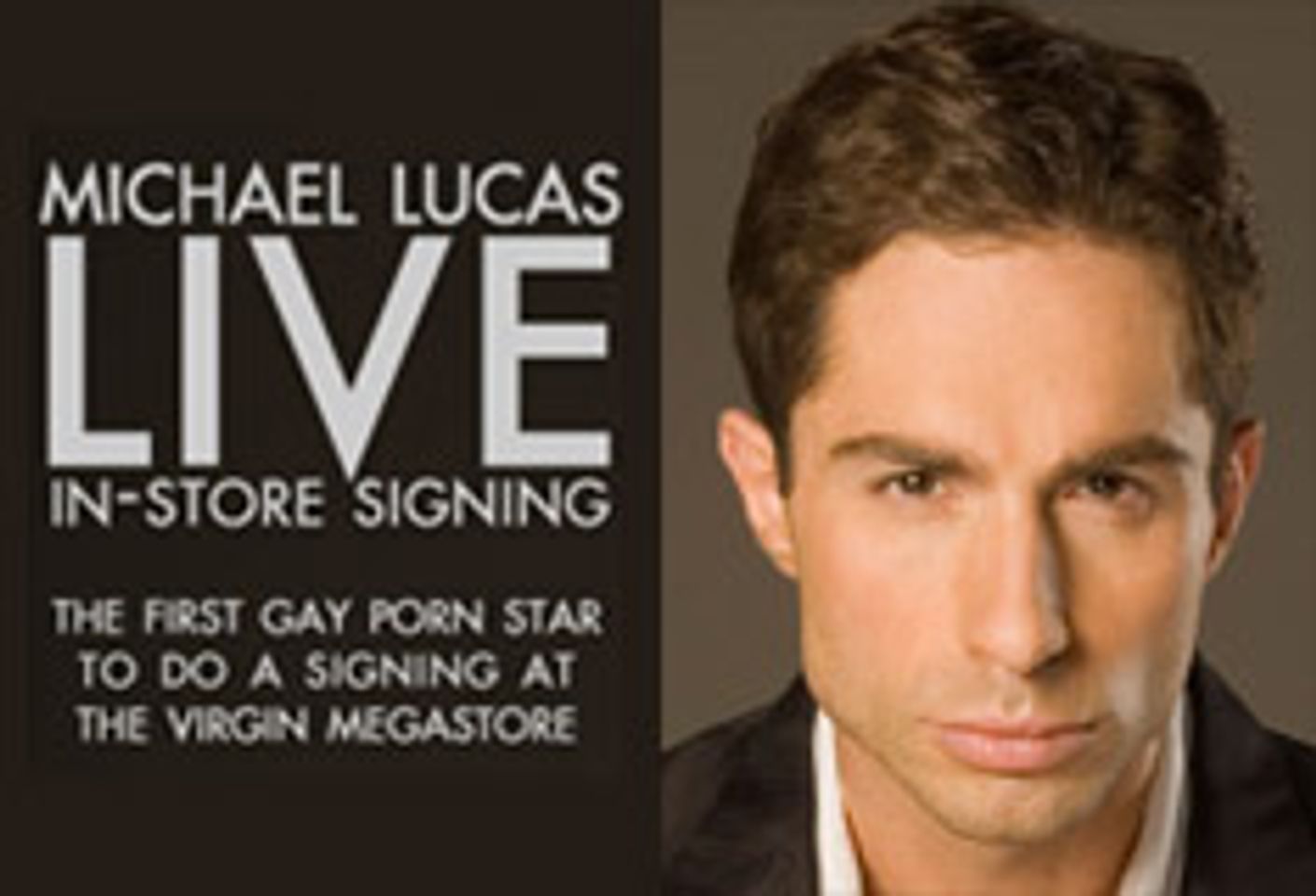 Michael Lucas at Union Square Virgin Megastore on June 21